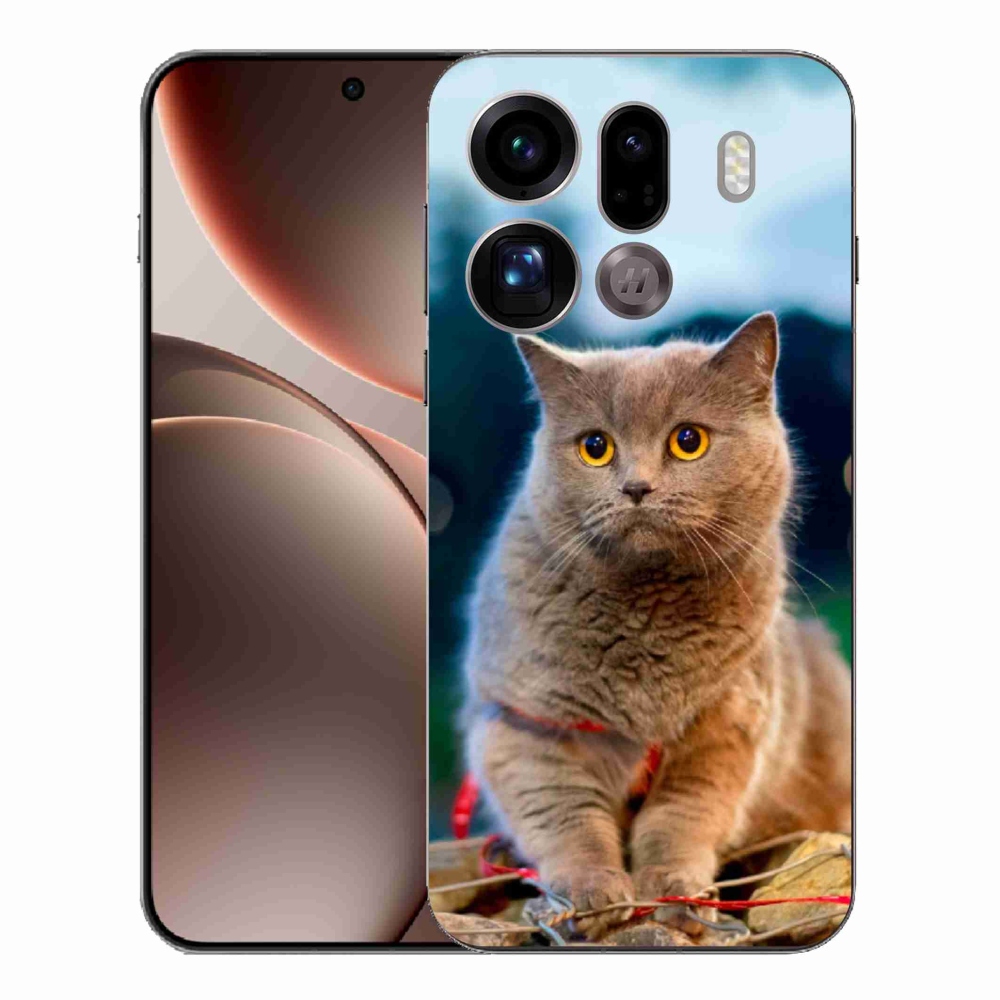 Gélový kryt mmCase na Oppo Find X9 Pro - britská modrá 2