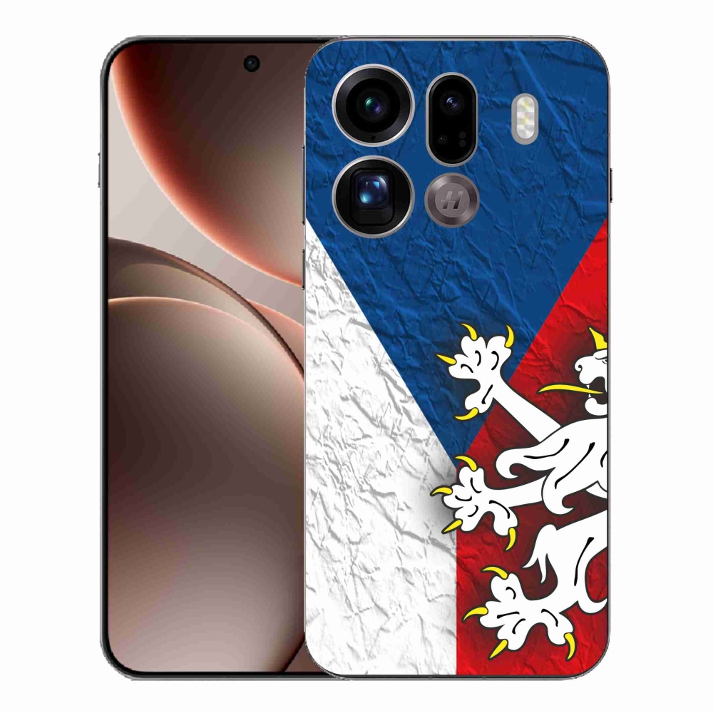 Gélový kryt mmCase na Oppo Find X9 Pro - česká vlajka 1