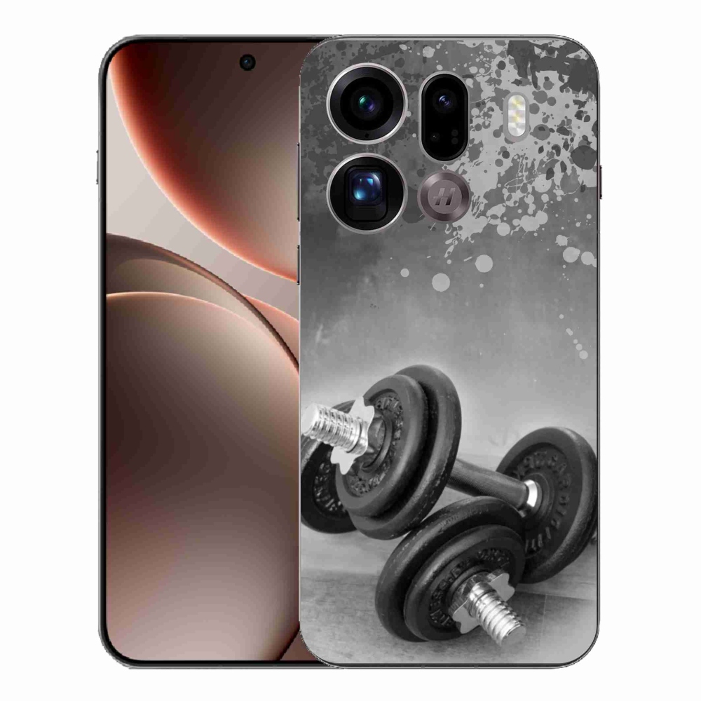 Gélový kryt mmCase na Oppo Find X9 Pro - činky 1