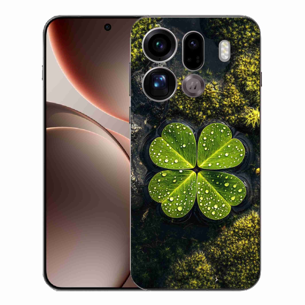 Gélový kryt mmCase na Oppo Find X9 Pro - štvorlístok