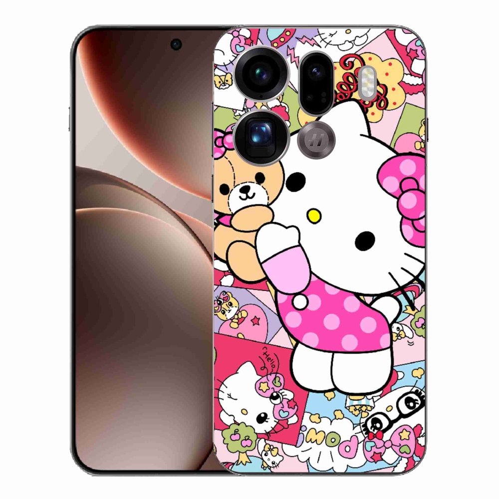 Gélový kryt mmCase na Oppo Find X9 Pro - cute kitty