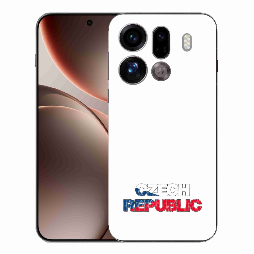 Gélový kryt mmCase na Oppo Find X9 Pro - Slovak Republic biele pozadie