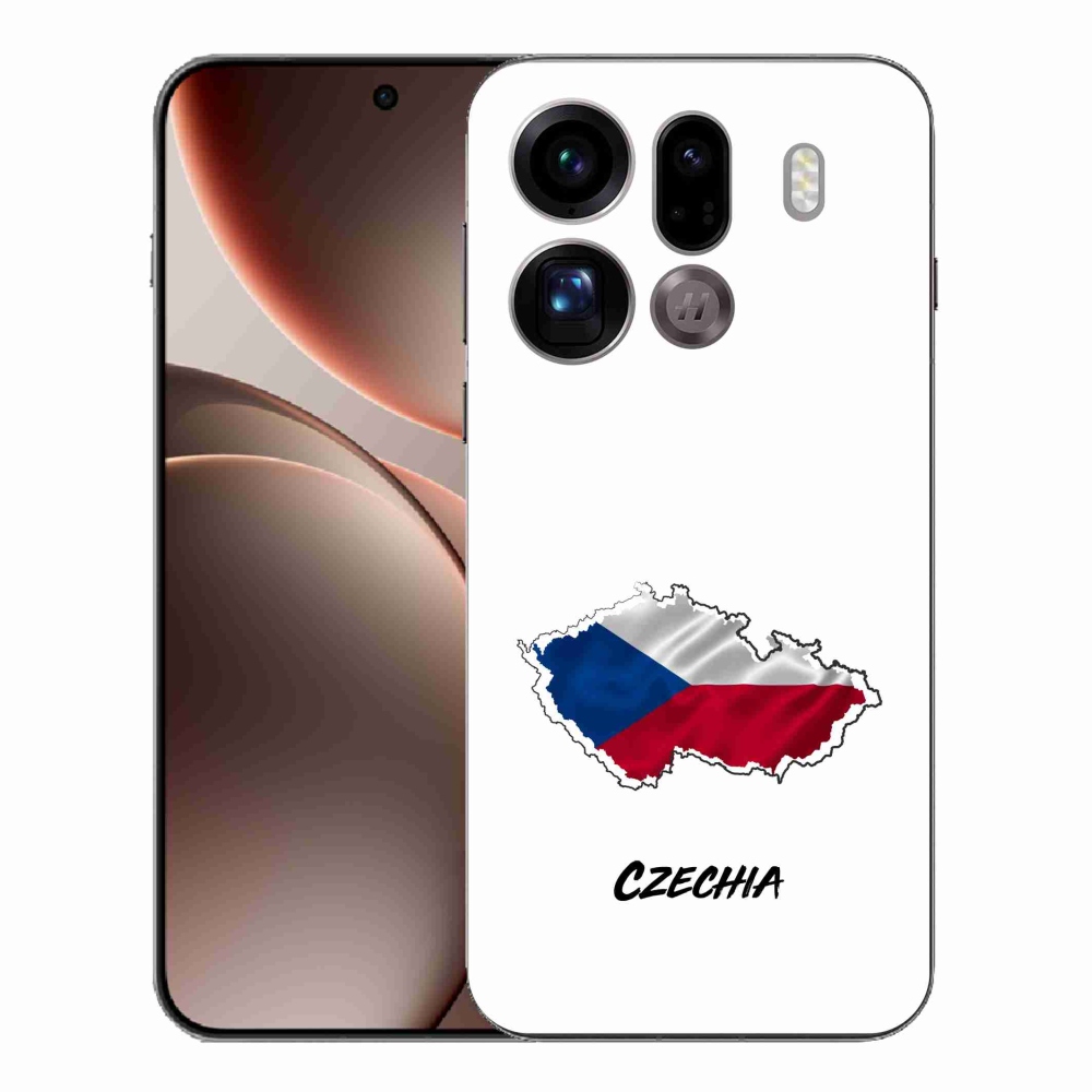 Gélový kryt mmCase na Oppo Find X9 Pro - Slovakia biele pozadie
