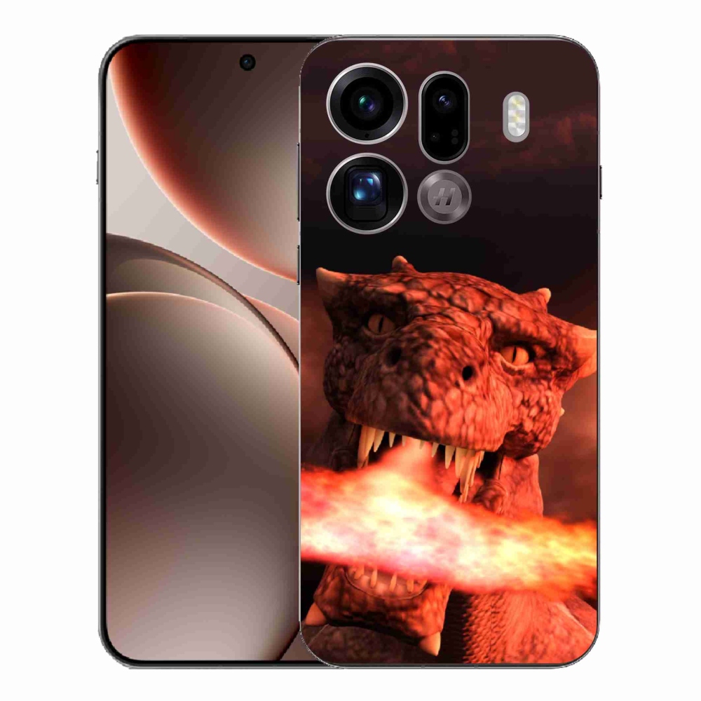 Gélový kryt mmCase na Oppo Find X9 Pro - drak