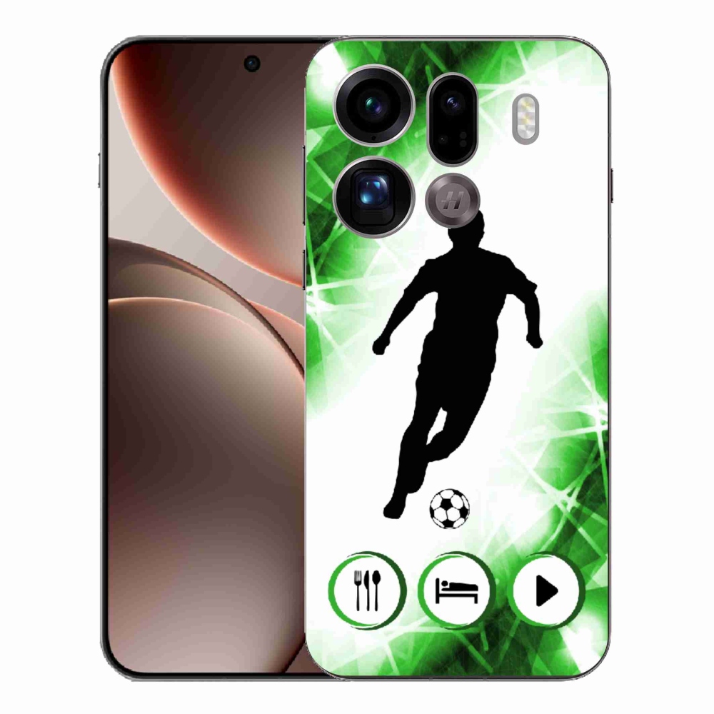 Gélový kryt mmCase na Oppo Find X9 Pro - futbalista