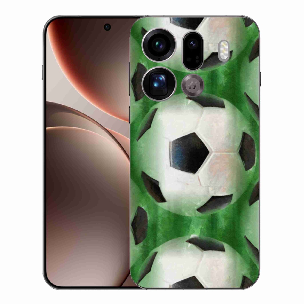 Gélový kryt mmCase na Oppo Find X9 Pro - futbalová lopta