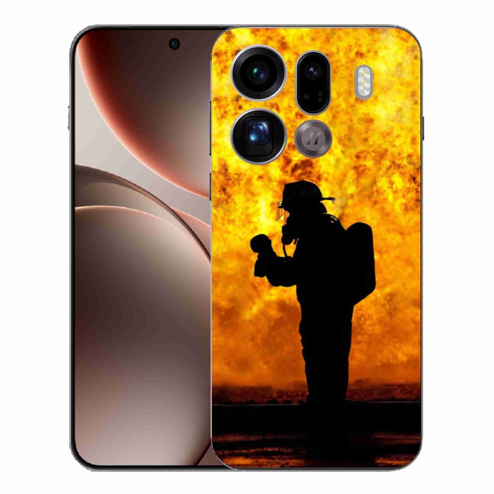 Gélový kryt mmCase na Oppo Find X9 Pro - hasič