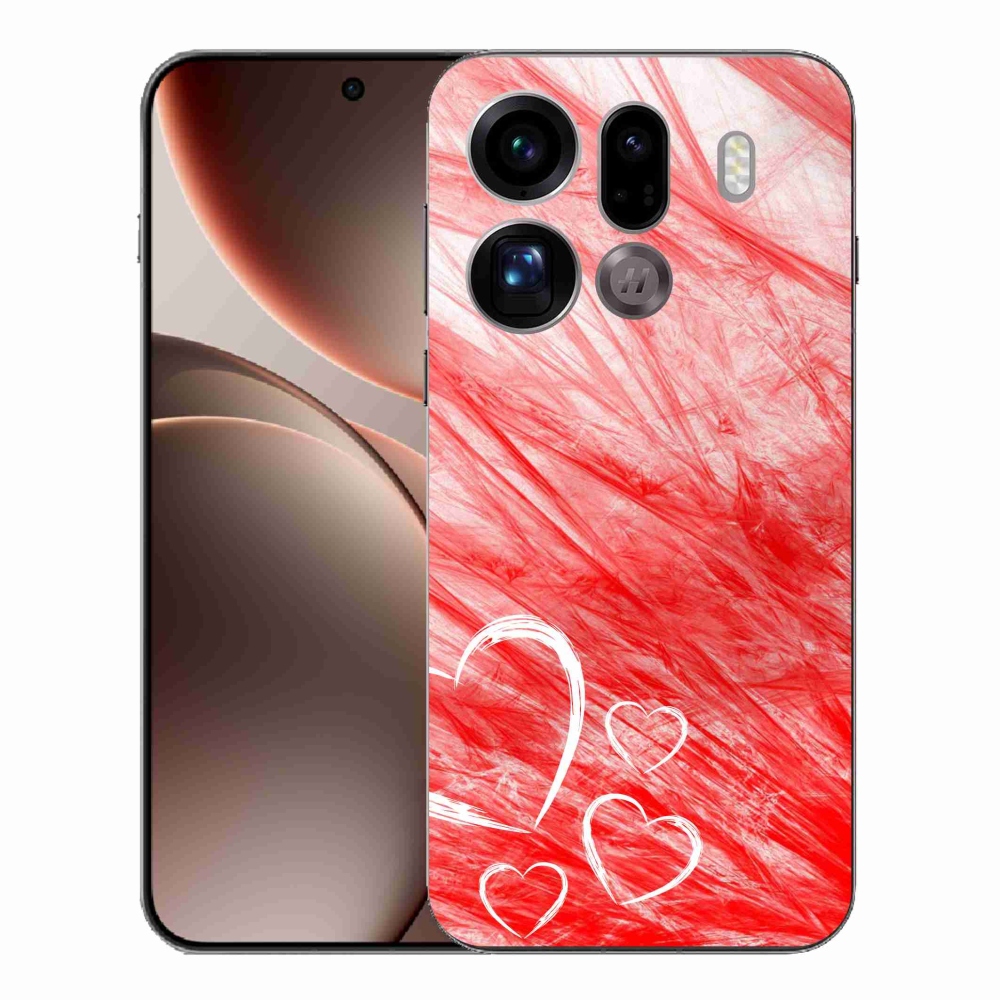 Gélový kryt mmCase na Oppo Find X9 Pro - heart