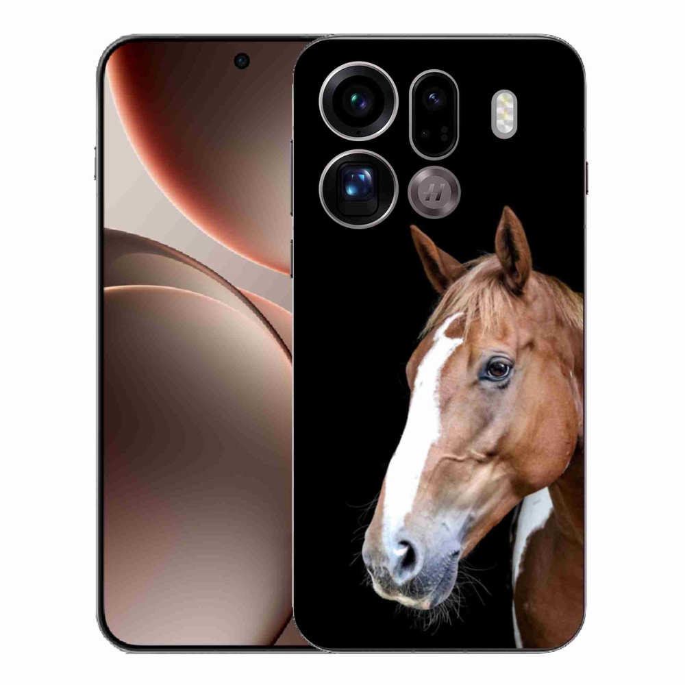 Gélový kryt mmCase na Oppo Find X9 Pro - hnedý kôň 3