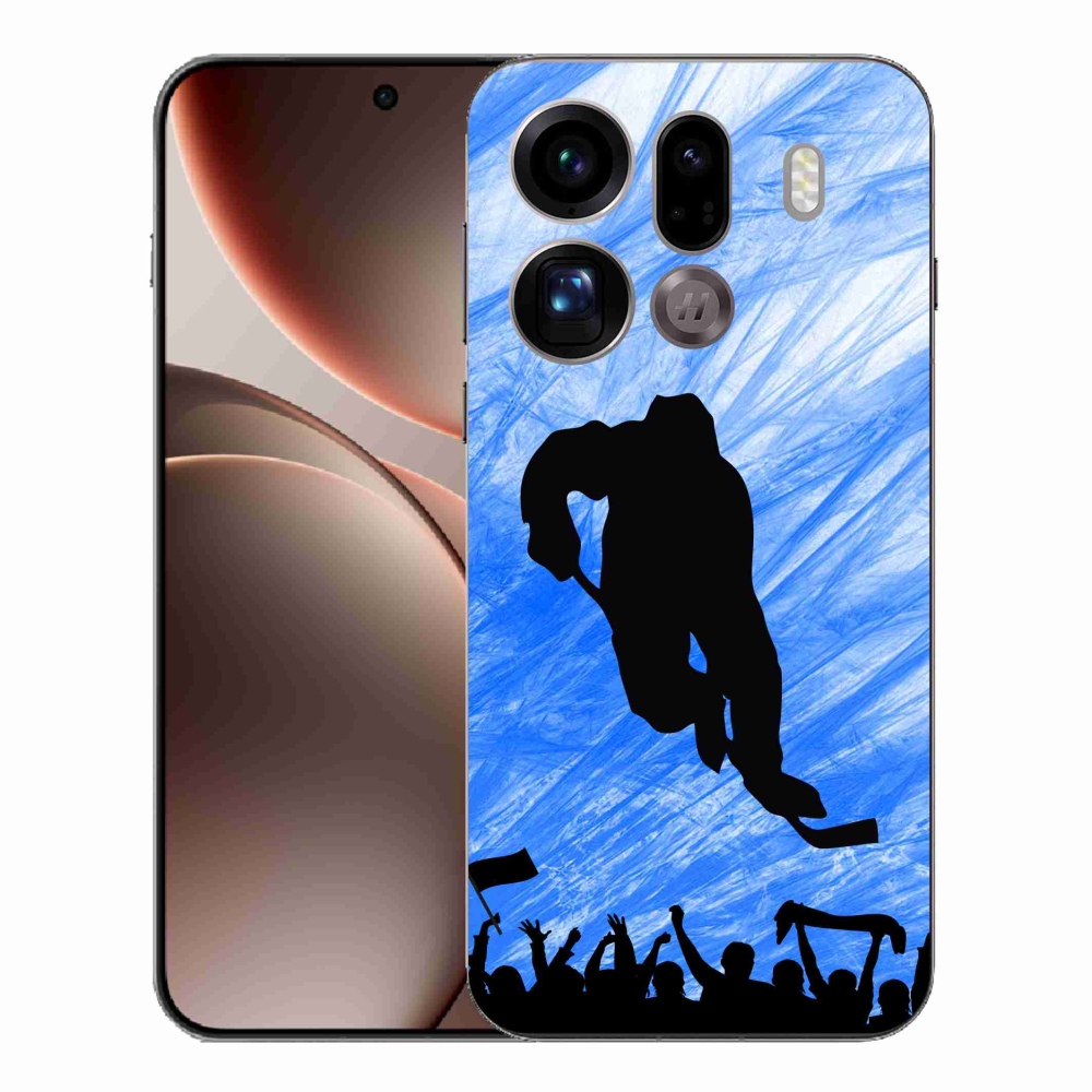 Gélový kryt mmCase na Oppo Find X9 Pro - hokejový hráč