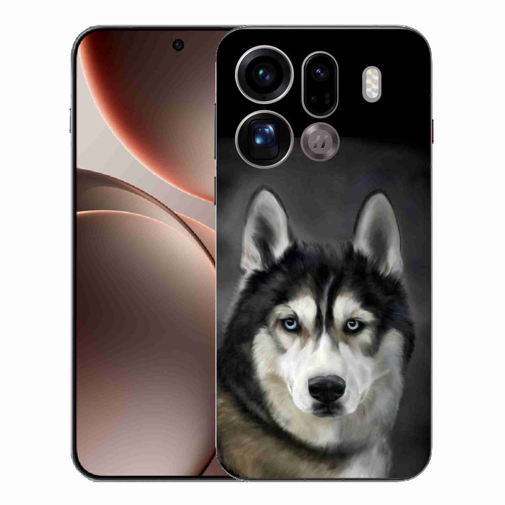 Gélový kryt mmCase na Oppo Find X9 Pro - husky