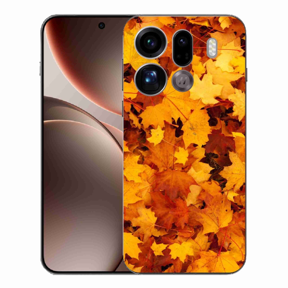 Gélový kryt mmCase na Oppo Find X9 Pro - javorové listy
