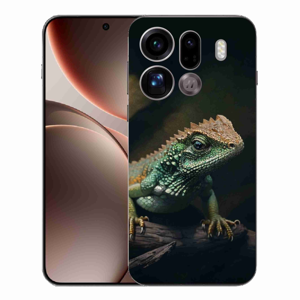 Gélový kryt mmCase na Oppo Find X9 Pro - jašter