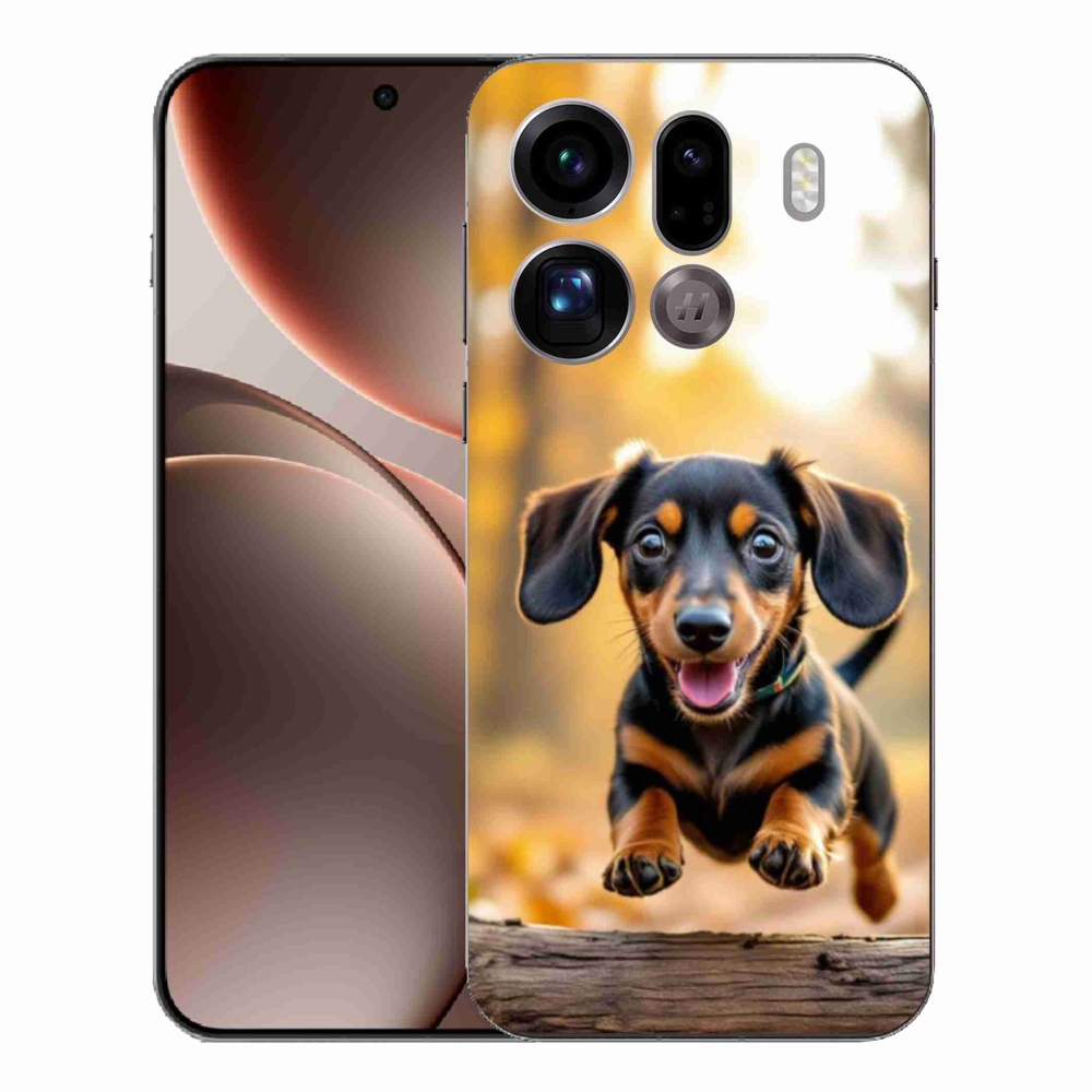 Gélový kryt mmCase na Oppo Find X9 Pro - jazvečík 2