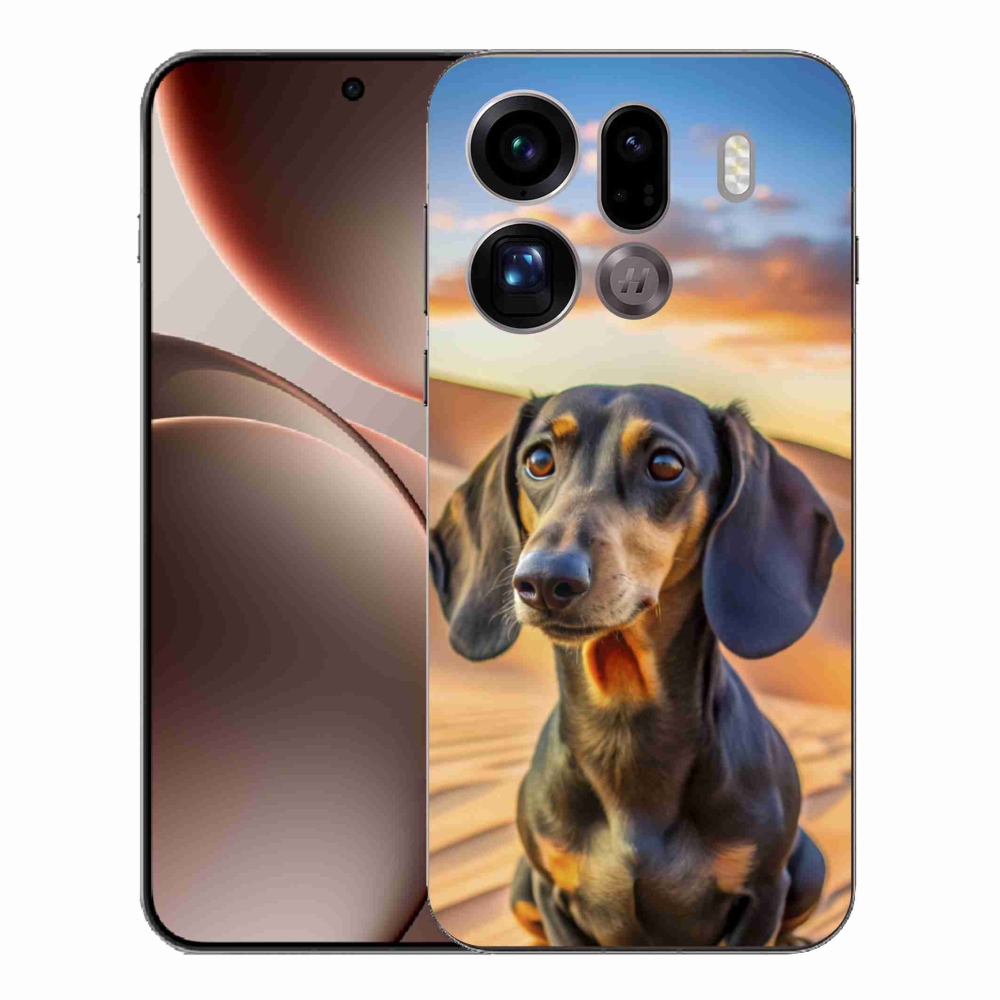 Gélový kryt mmCase na Oppo Find X9 Pro - jazvečík 3