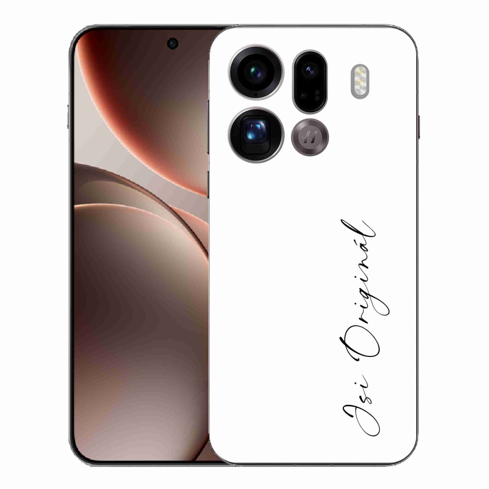 Gélový kryt mmCase na Oppo Find X9 Pro - si originál biele pozadie