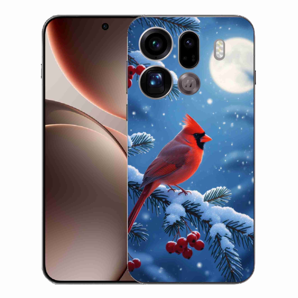 Gélový kryt mmCase na Oppo Find X9 Pro - kardinál červený