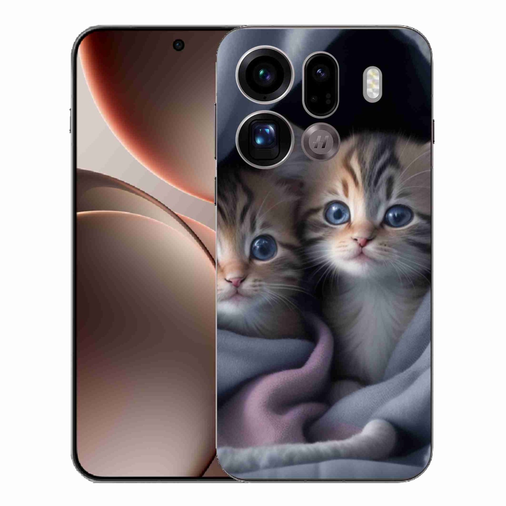 Gélový kryt mmCase na Oppo Find X9 Pro - mačacie duo 2