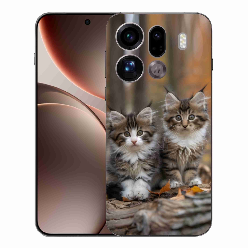Gélový kryt mmCase na Oppo Find X9 Pro - mačacie duo 3