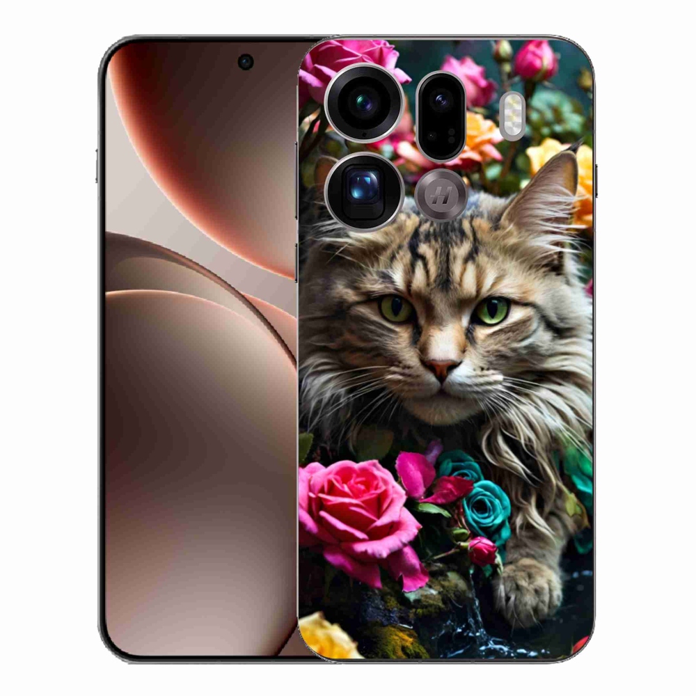 Gélový kryt mmCase na Oppo Find X9 Pro - mačacie pohľad 2