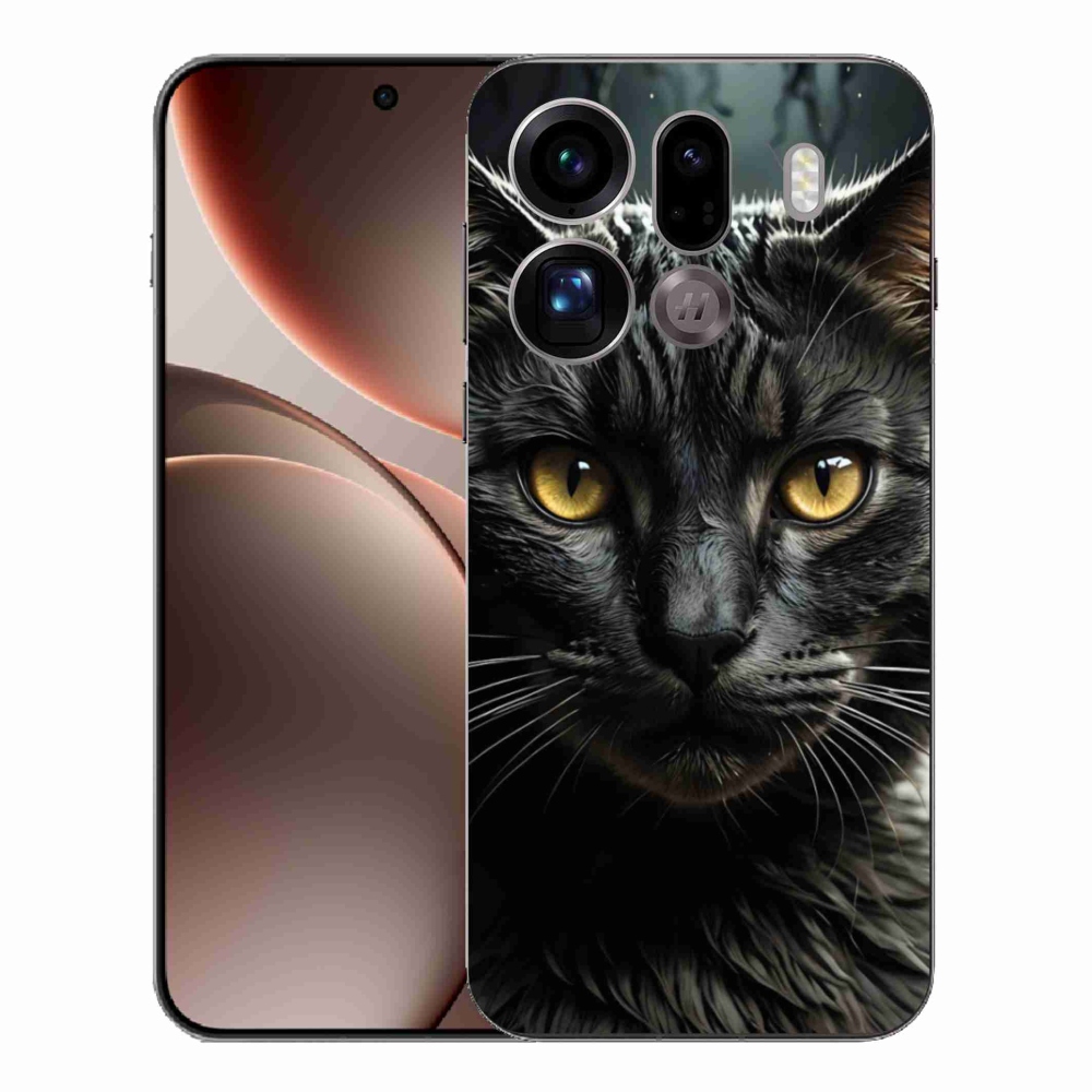 Gélový kryt mmCase na Oppo Find X9 Pro - mačacie pohľad 3