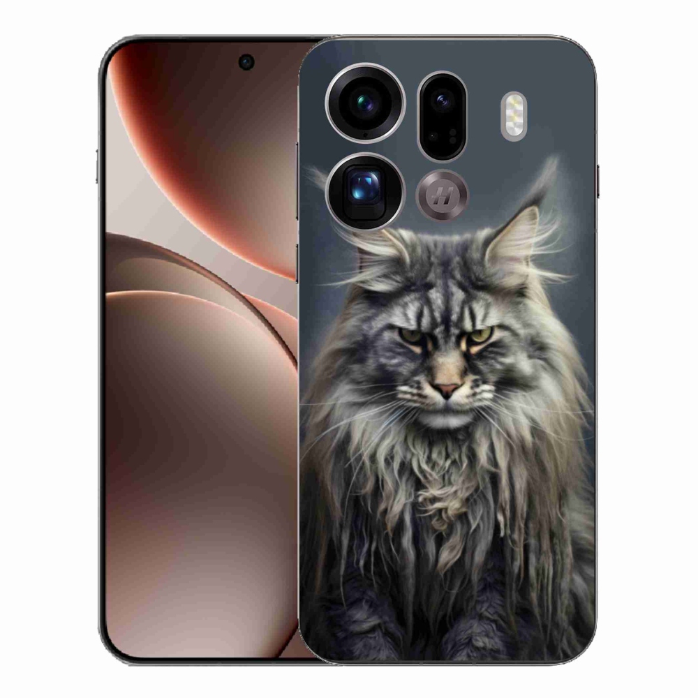 Gélový kryt mmCase na Oppo Find X9 Pro - mačacie pohľad 4