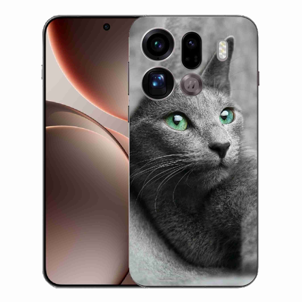 Gélový kryt mmCase na Oppo Find X9 Pro - mačka 2