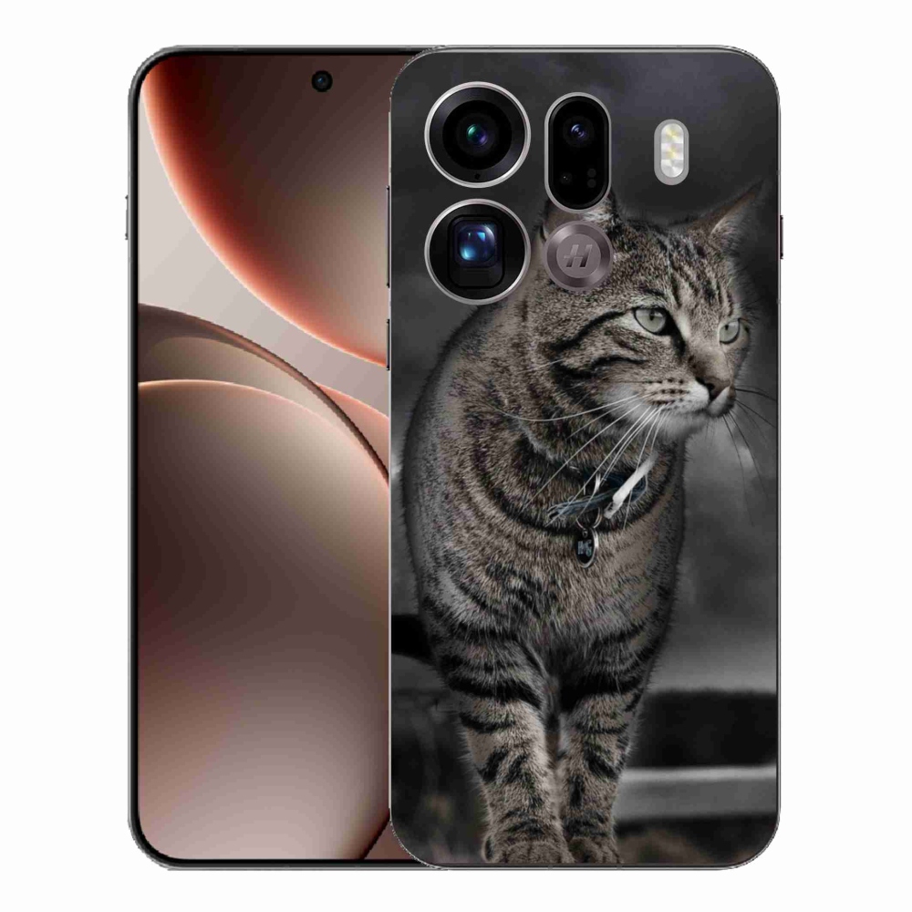 Gélový kryt mmCase na Oppo Find X9 Pro - mačka