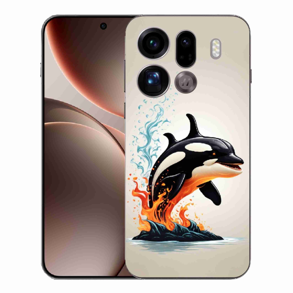 Gélový kryt mmCase na Oppo Find X9 Pro - kosatka