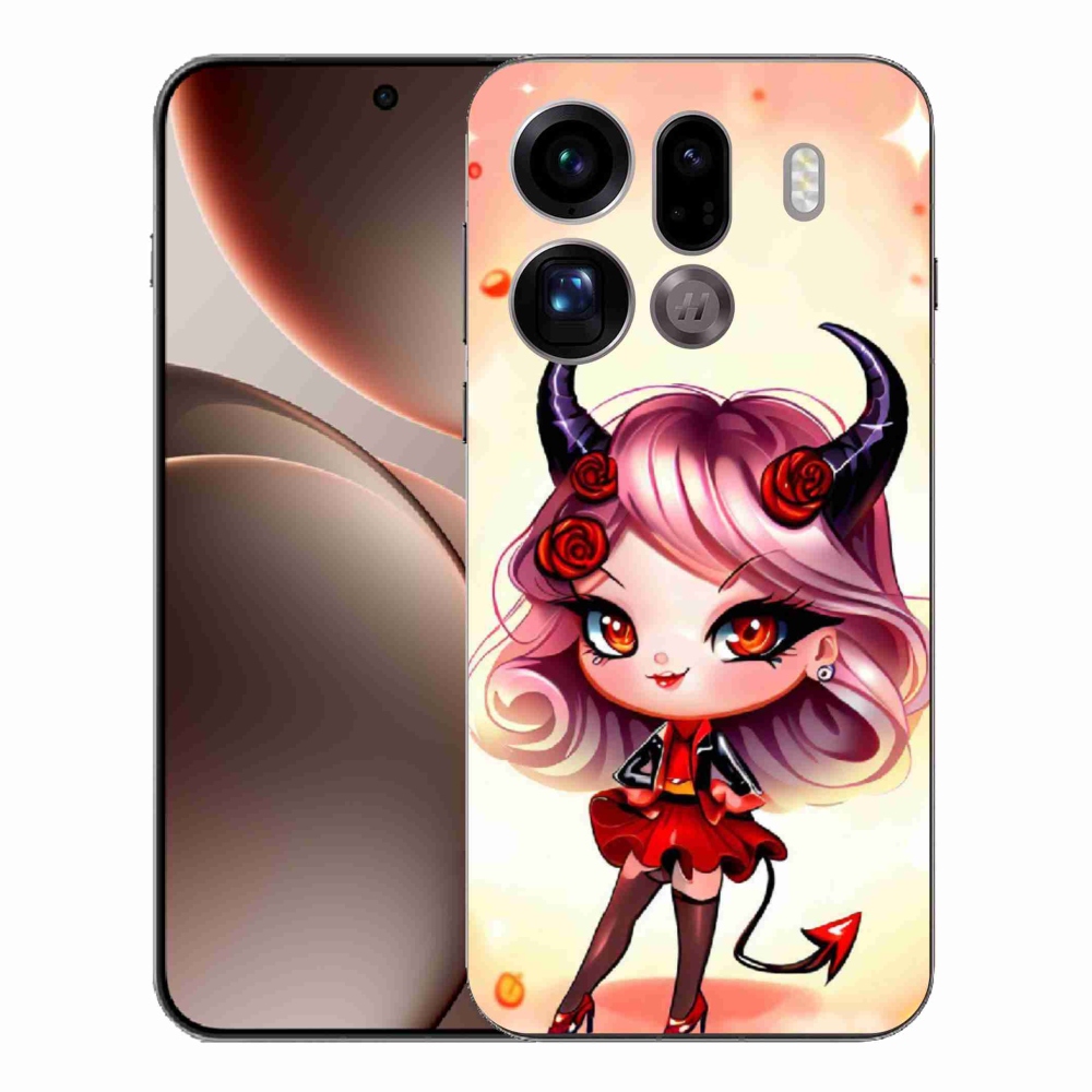 Gélový kryt mmCase na Oppo Find X9 Pro - kreslená čertica