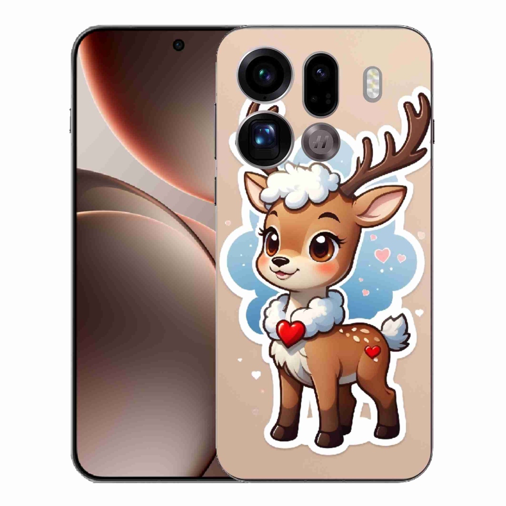 Gélový kryt mmCase na Oppo Find X9 Pro - kreslený sob