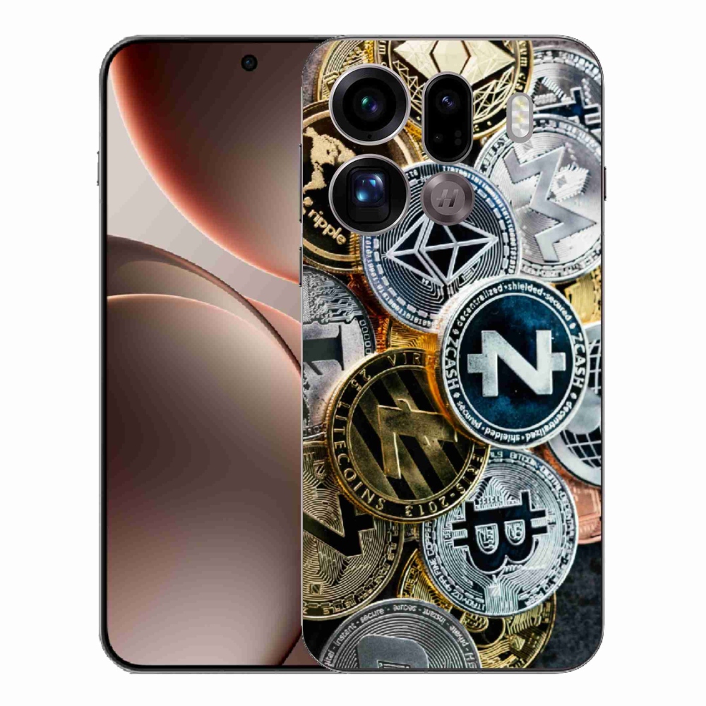 Gélový kryt mmCase na Oppo Find X9 Pro - kryptomeny