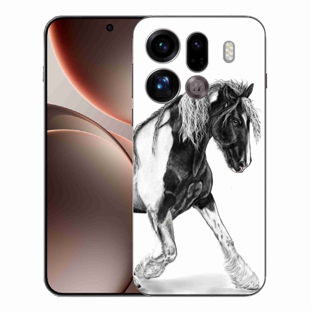 Gélový kryt mmCase na Oppo Find X9 Pro - kôň