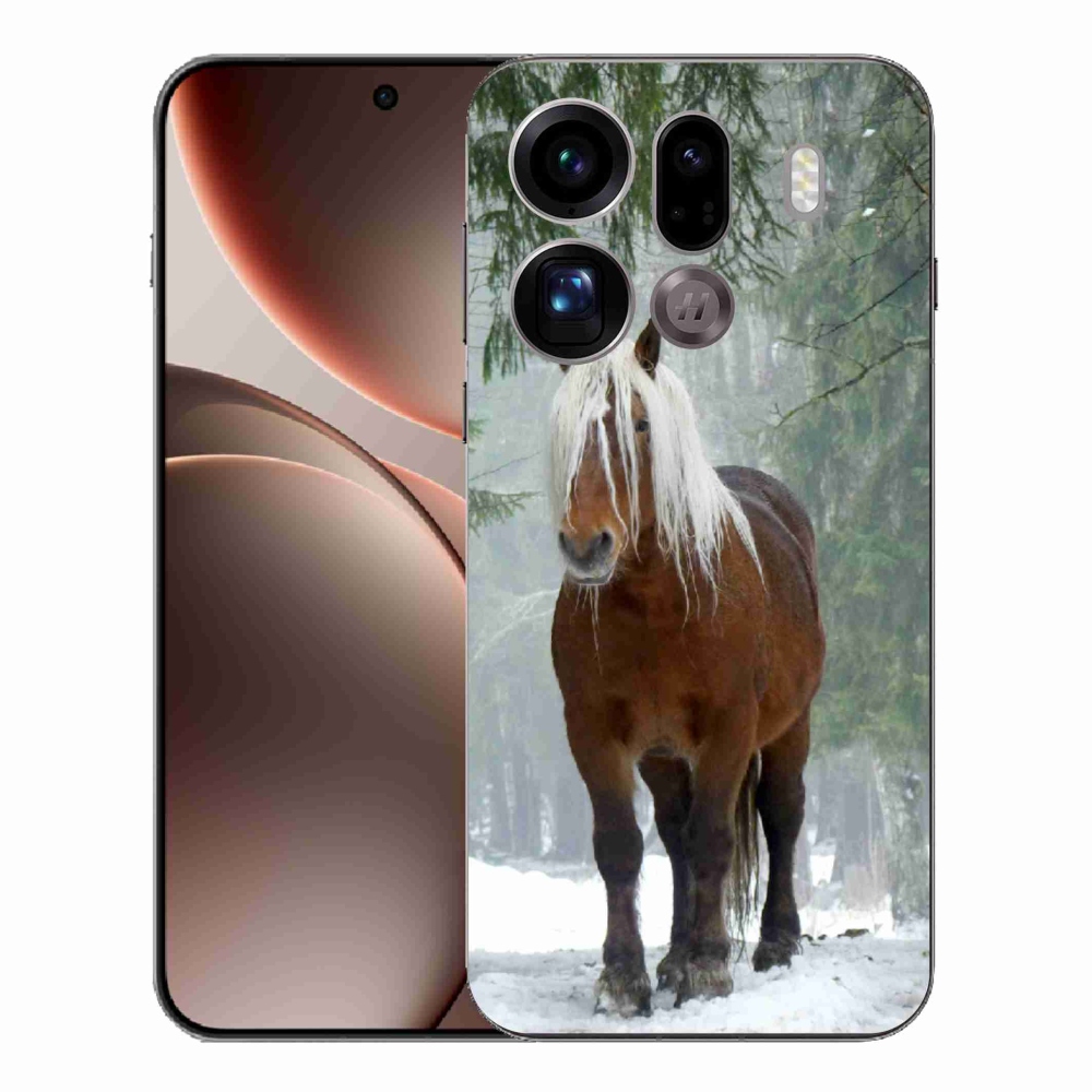 Gélový kryt mmCase na Oppo Find X9 Pro - kôň v lese