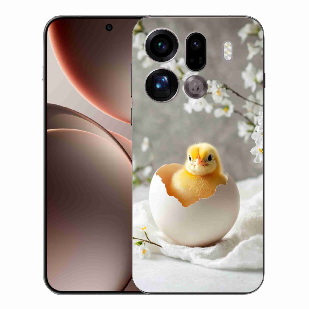 Gélový kryt mmCase na Oppo Find X9 Pro - kuriatko