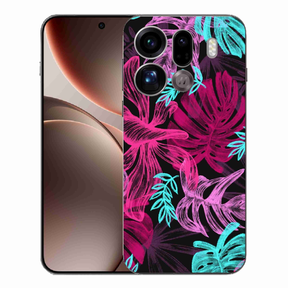 Gélový kryt mmCase na Oppo Find X9 Pro - kvety 1