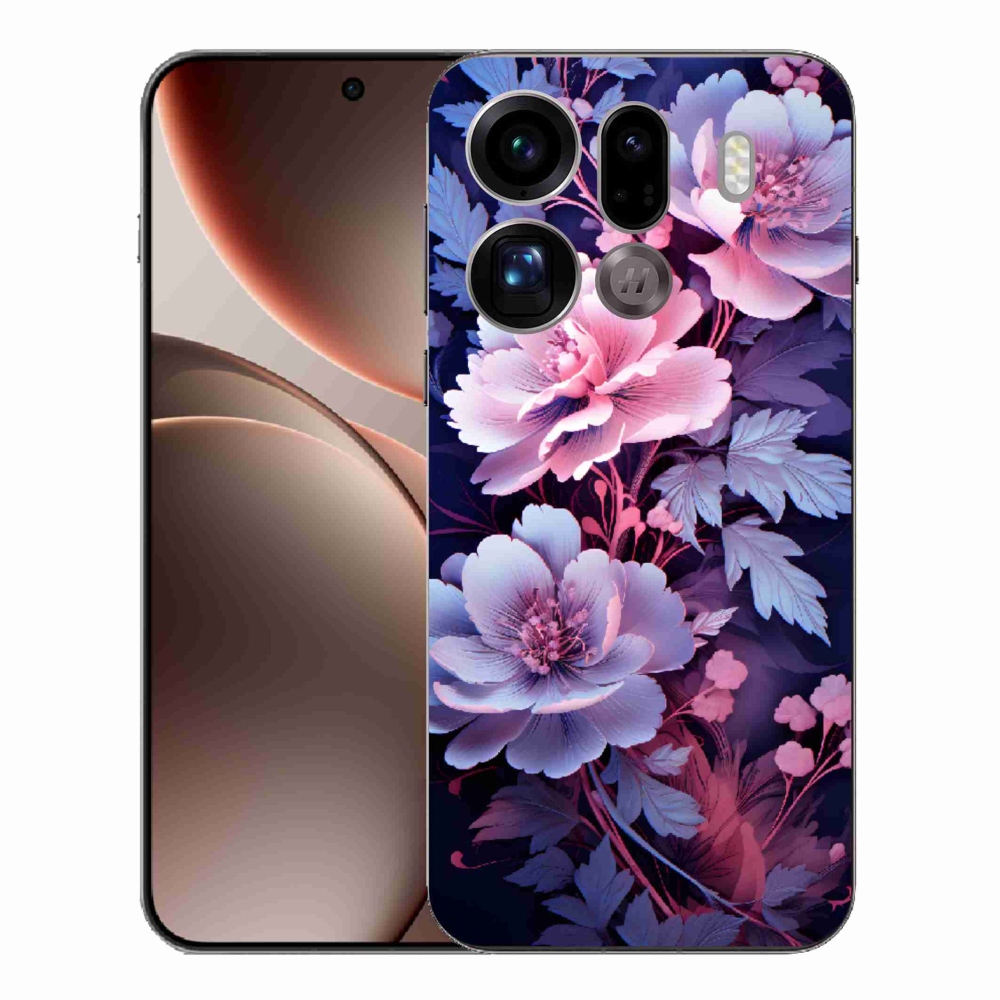Gélový kryt mmCase na Oppo Find X9 Pro - kvety 11