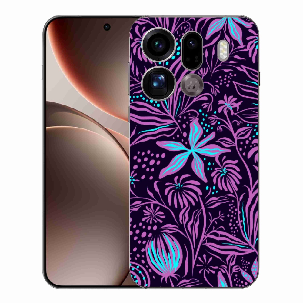 Gélový kryt mmCase na Oppo Find X9 Pro - kvety 2