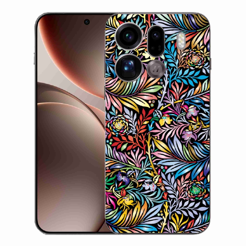 Gélový kryt mmCase na Oppo Find X9 Pro - kvety 5