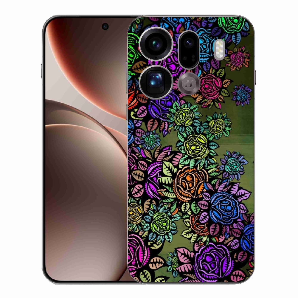 Gélový kryt mmCase na Oppo Find X9 Pro - kvety 6