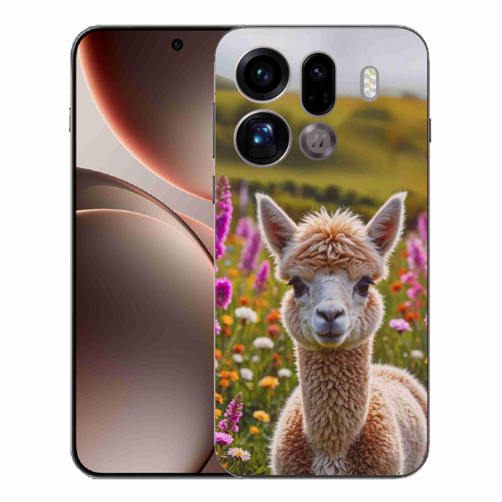 Gélový kryt mmCase na Oppo Find X9 Pro - lama na lúke