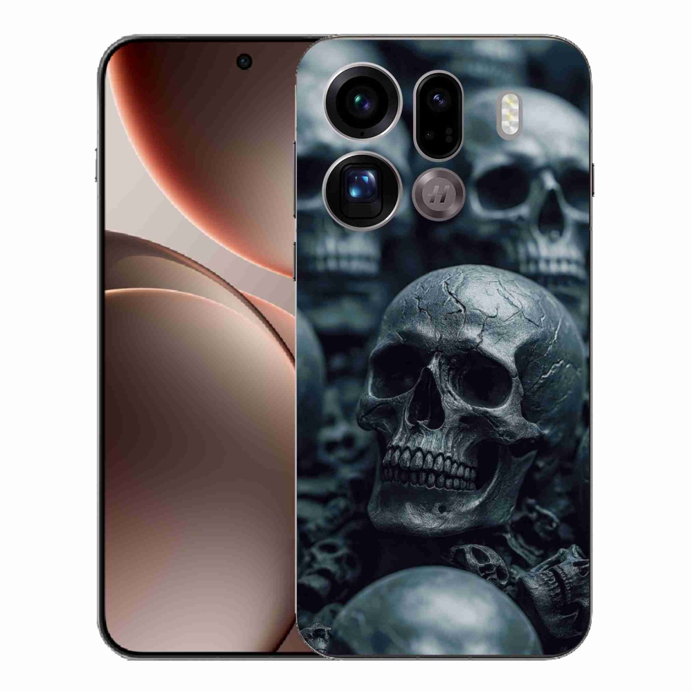 Gélový kryt mmCase na Oppo Find X9 Pro - lebka 2