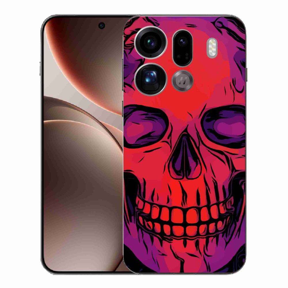 Gélový kryt mmCase na Oppo Find X9 Pro - lebka