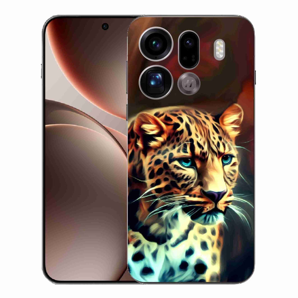 Gélový kryt mmCase na Oppo Find X9 Pro - leopard
