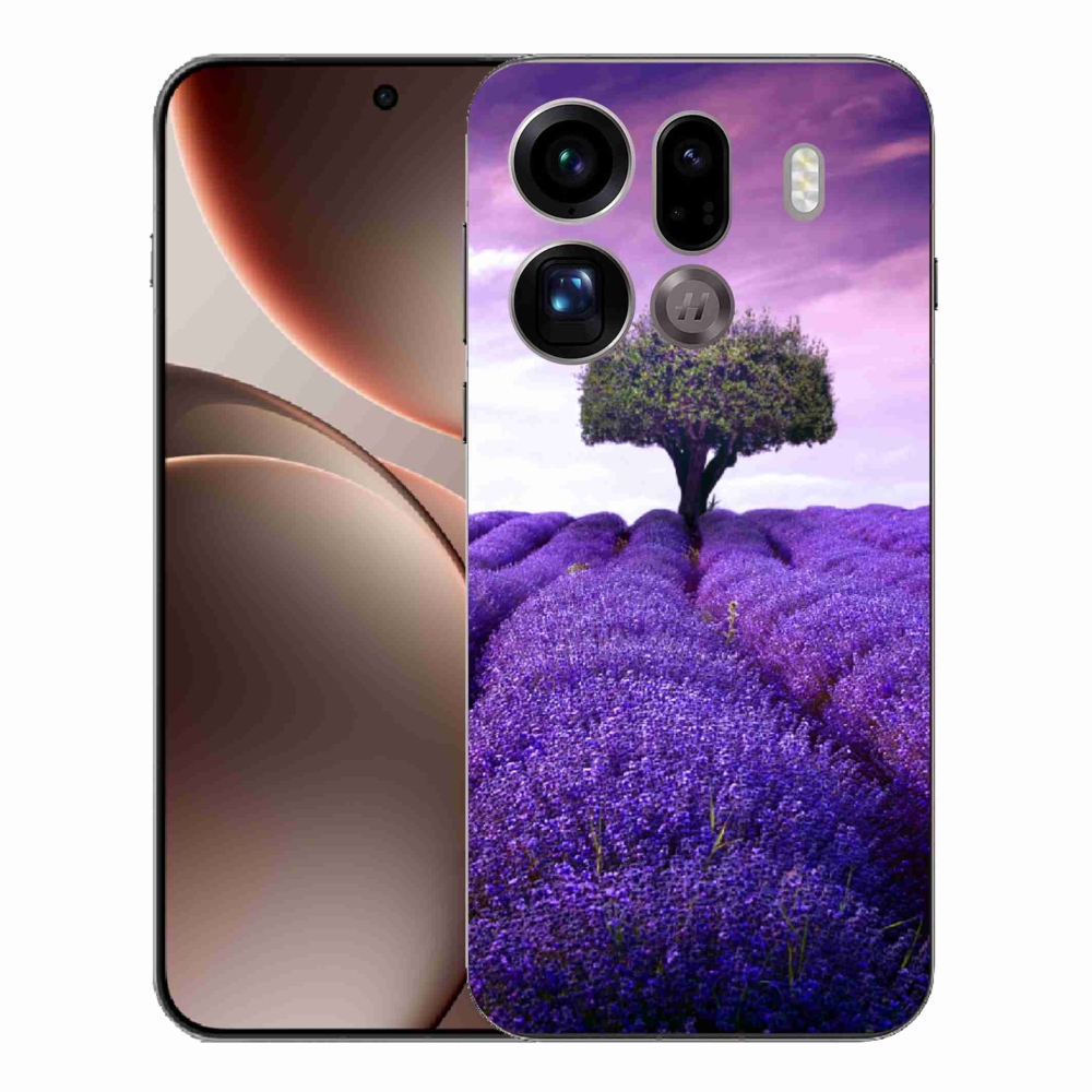 Gélový kryt mmCase na Oppo Find X9 Pro - levanduľová lúka
