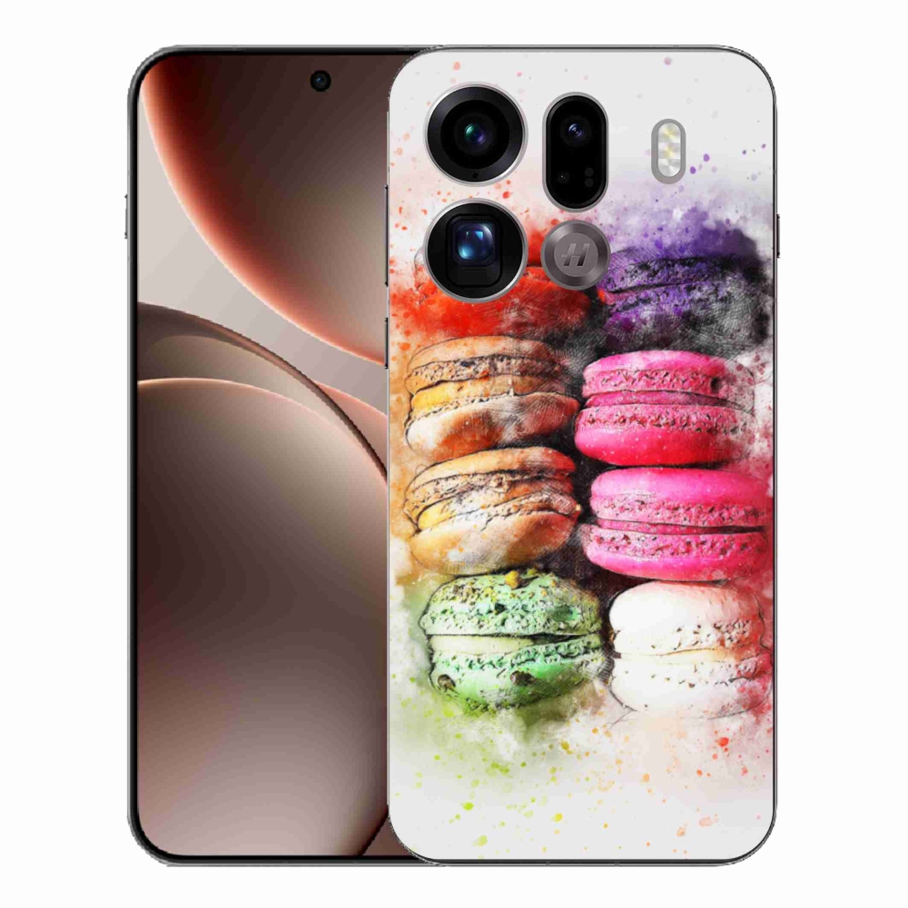 Gélový kryt mmCase na Oppo Find X9 Pro - makrónky