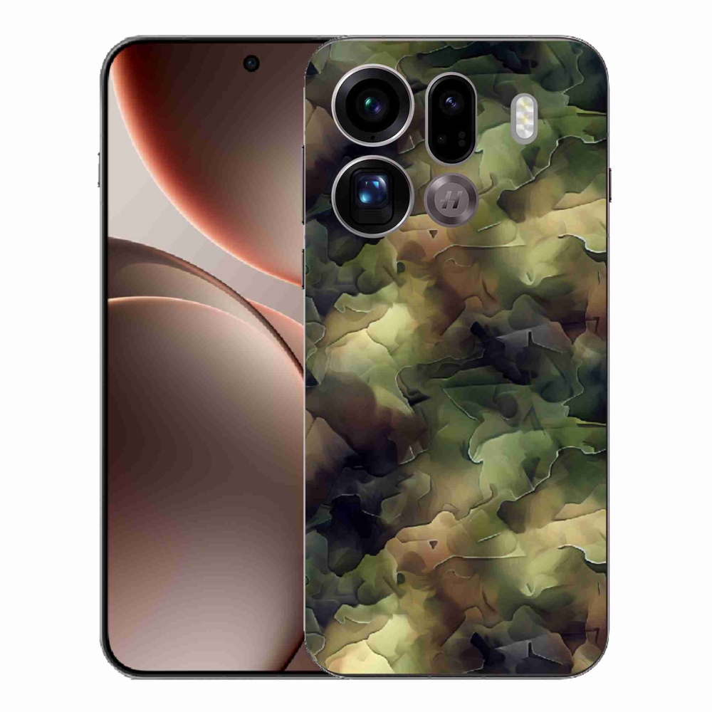 Gélový kryt mmCase na Oppo Find X9 Pro - maskáčový vzor 10