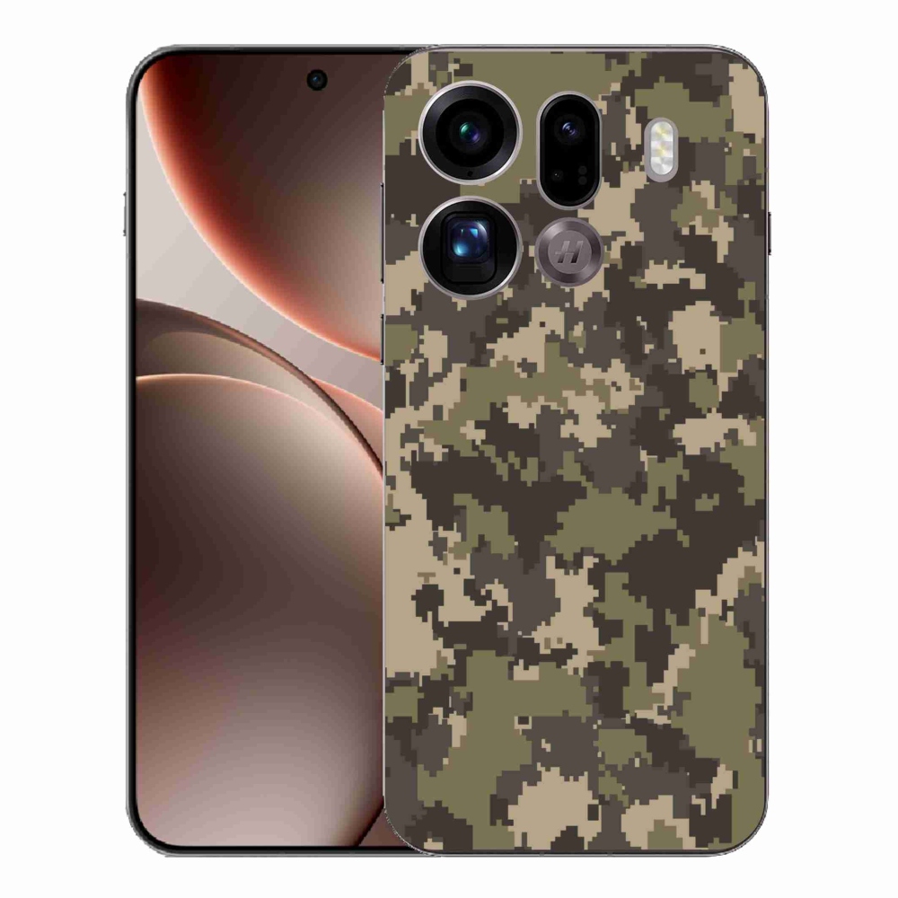 Gélový kryt mmCase na Oppo Find X9 Pro - maskáčový vzor 12