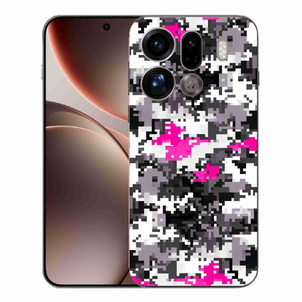 Gélový kryt mmCase na Oppo Find X9 Pro - maskáčový vzor 4