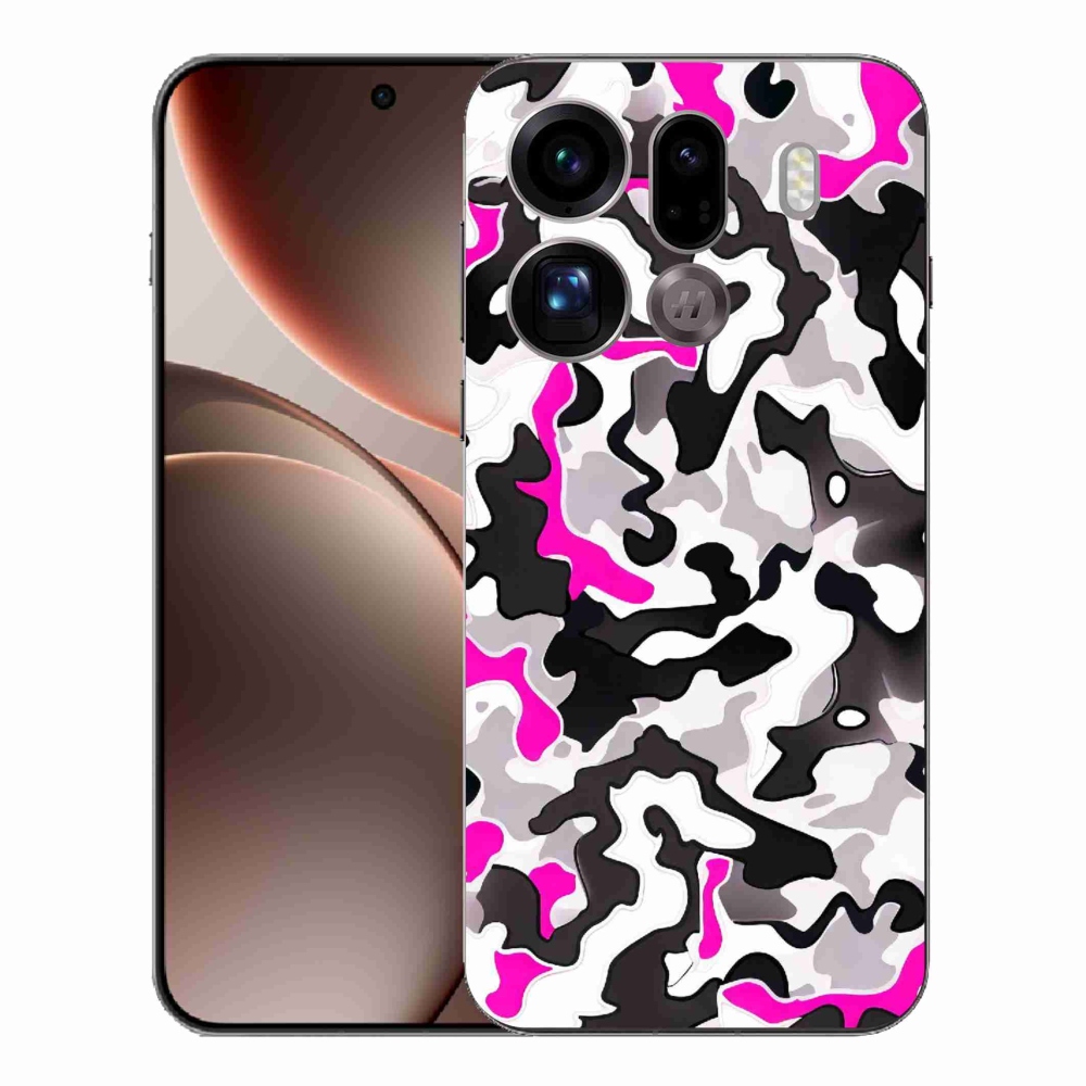 Gélový kryt mmCase na Oppo Find X9 Pro - maskáčový vzor 5